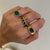 Emerald and Chain Rings