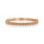 Fluted Diamonds Gold Bangle in rose