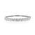 Wave Bangle in white gold