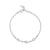 Ball Chain Moonstone & Diamond Bracelet in white