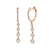 Angie Drop Earring in rose gold
