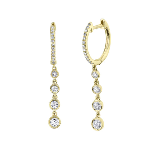 Angie Drop Earring in yellow gold