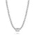 Cuban Link Baguette Diamond Necklace in white