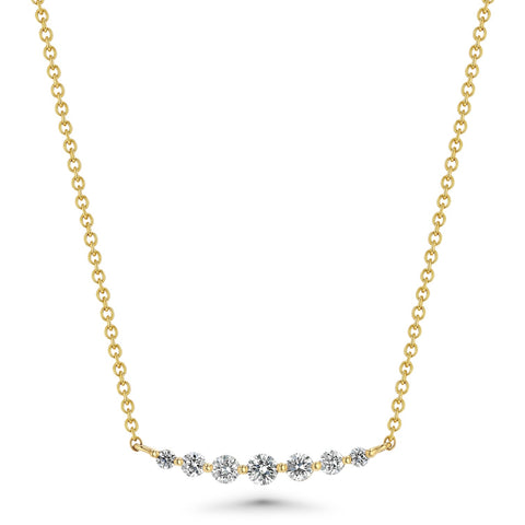 Infinity Diamond Necklace in yellow