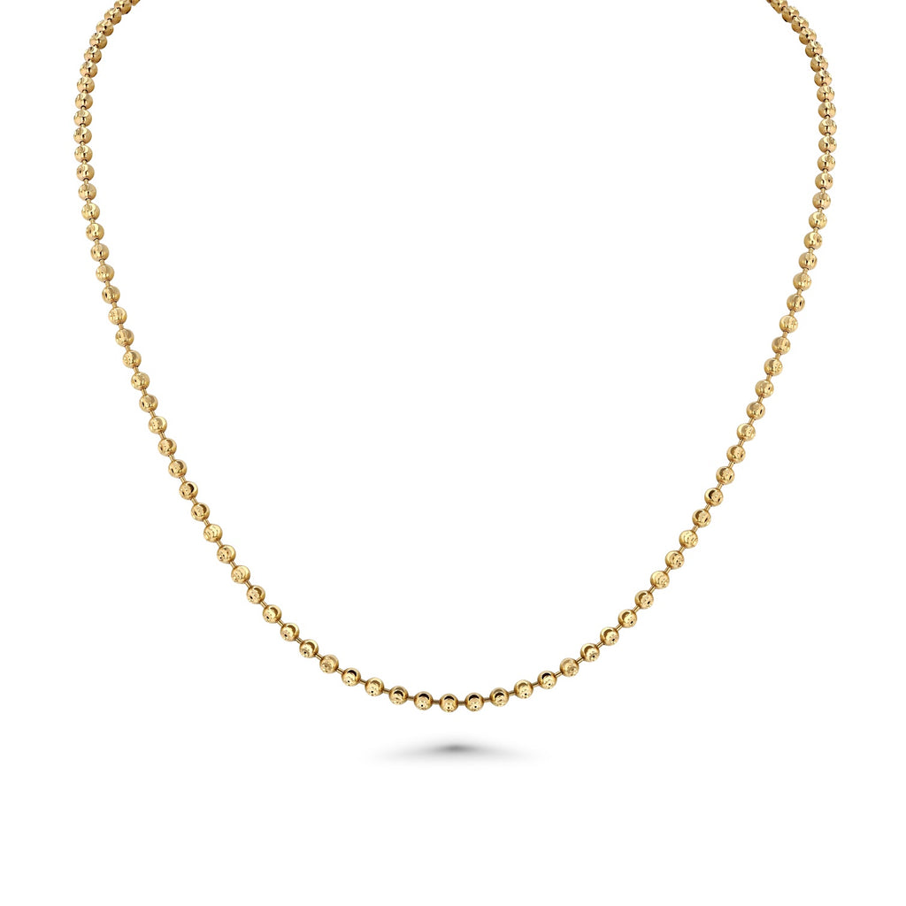 Meza Ball Chain Necklace in yellow