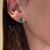 Sophia Emerald and Diamond Stud Earring