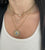 Cuban Link Baguette Diamond Necklace on neck