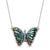 Abalone Butterfly Necklace in white