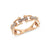 Sienna Diamond Chain Ring in rose