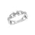 Sienna Diamond Chain Ring in white