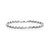 Round Link Chain Bracelet in white
