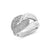 Mega Chain Diamond Ring In white