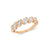 Marquise diamond band in rose gold