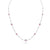 Lana Pink Sapphire Necklace in white