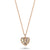 Puffy Heart Diamond Necklace