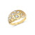 Rose Cut Diamond ring in yellow gold