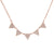 Triangle diamond necklace