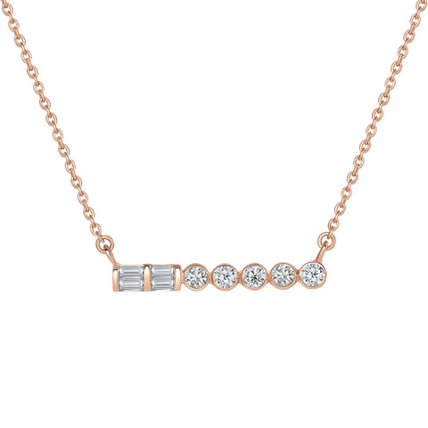 Diamond Bar Necklace