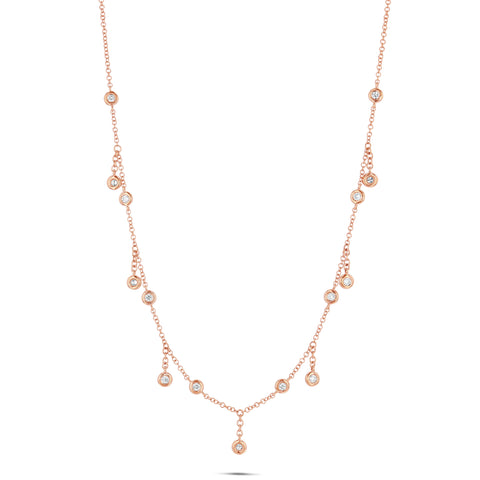 Multi Bezeled Diamond Shaker Choker