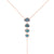 Opal and Diamond Lariat Drop Necklace