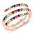 Twirl Rainbow Stone Ring