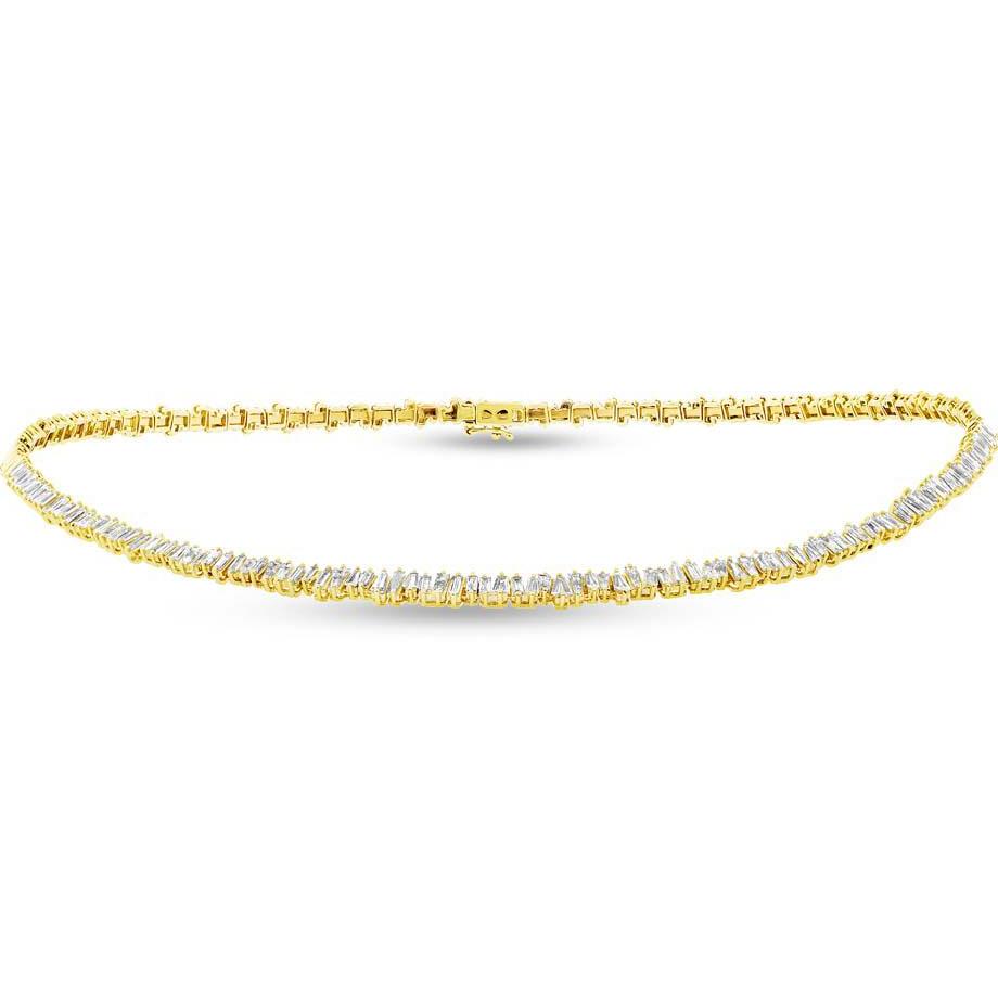 Baguette Diamond Choker Necklace
