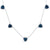 Blue Topaz and Diamond Necklace