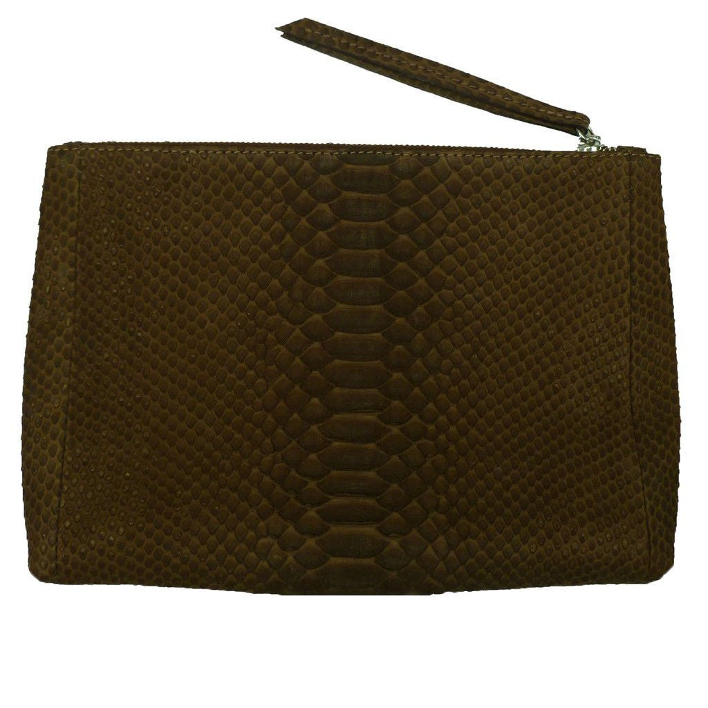 Lauren Ralph Lauren Faux-Snakeskin Leather Large Kassie Shoulder Bag -  Macy's