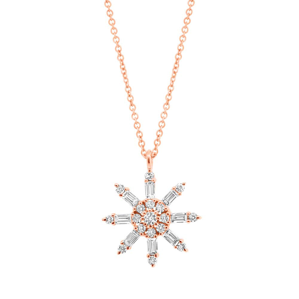 Baguette Star Diamond Necklace