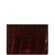 Exotic Burgundy Crocodile Credit Card Holder from the exclusive Coly collection features 4 credit card slots, and an interior cash slot! Dimensions are 4"W x 3"H.