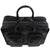 Large Mens Crocodile Briefcase with pockets in black