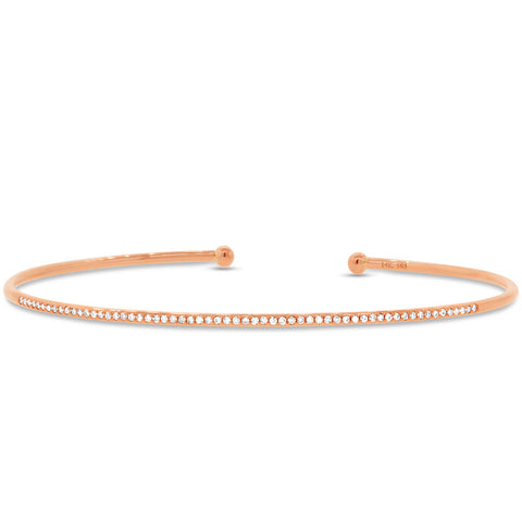 White Diamond Cuff Bracelet