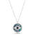 Opal and Diamond Eye Pendant Necklace
