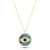Opal and Diamond Eye Pendant Necklace