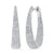 Gradual Pave Diamond Hoop Earrings