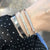 Baguette Diamond Latch Bracelets