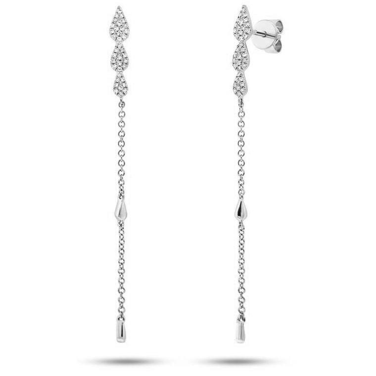 KRUCKEL Love Heart Tassel Drop Dangle Earrings jewelry | Sparkling Stu