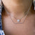 Baguette Cluster Diamond Necklace