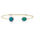 Opal and Diamond Cuff Bracelet