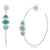 Opal and Diamond Hoop Earrings