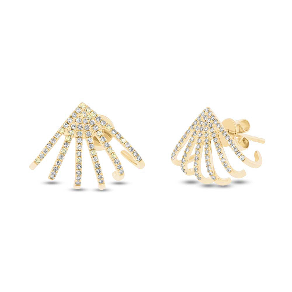 Spider Diamond huggie Earrings